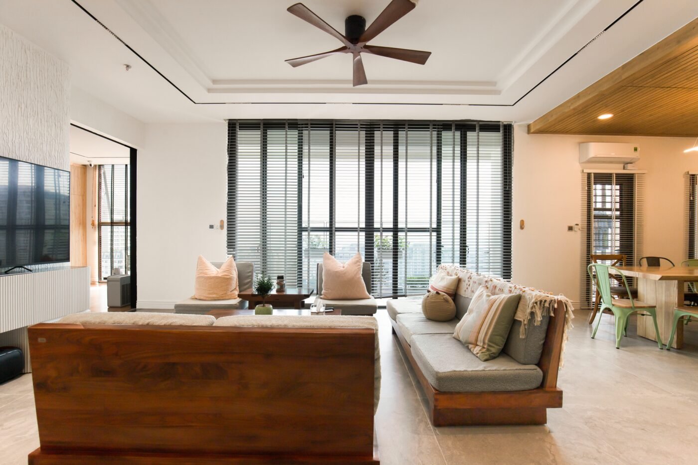 Ceiling fan installation by Quality Home Services in Tampa, FL